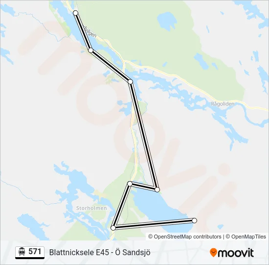 571 Cable Car Line Map