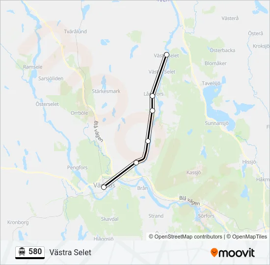 580 Cable Car Line Map