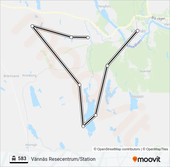 583 Cable Car Line Map