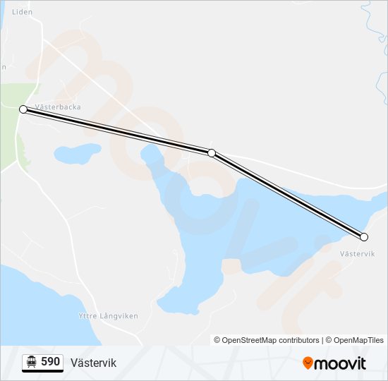 590 cable car Line Map