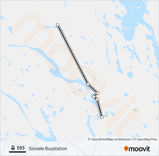 593 cable car Line Map