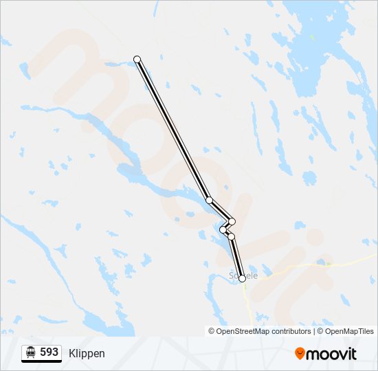 593 cable car Line Map