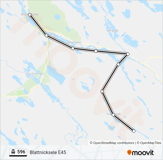 596 Cable Car Line Map
