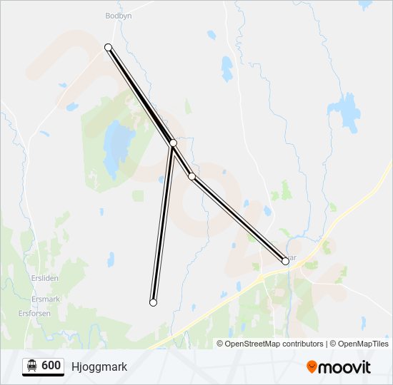 600 cable car Line Map