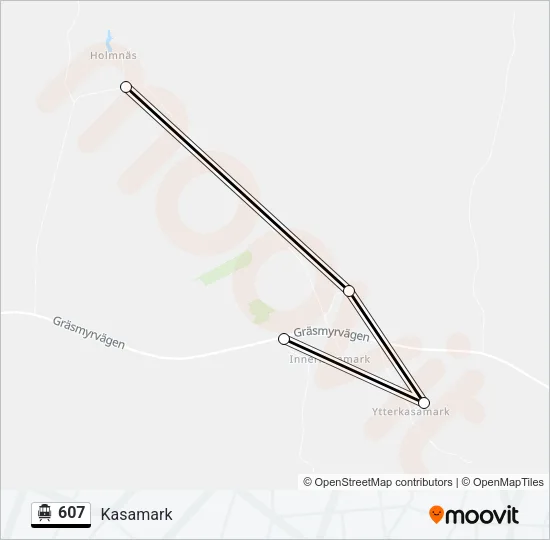607 Cable Car Line Map