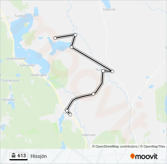 613 Cable Car Line Map