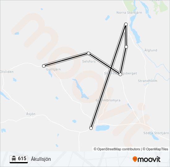 615 cable car Line Map