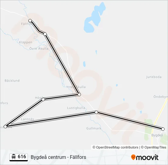 616 Cable Car Line Map