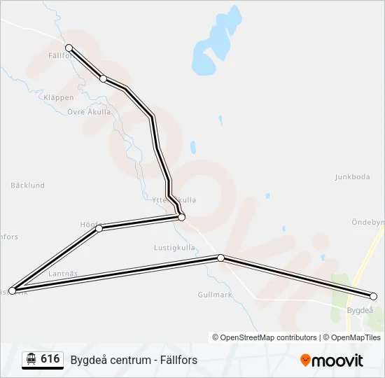 616 Cable Car Line Map