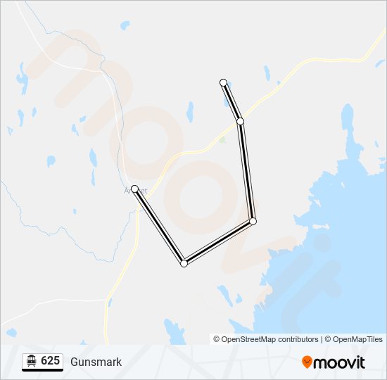 625 cable car Line Map