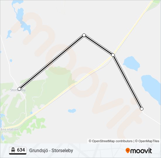 634 cable car Line Map