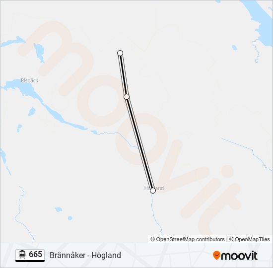 665 cable car Line Map