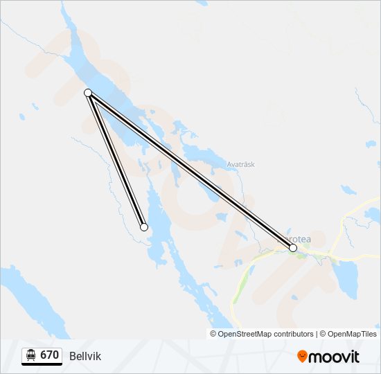 670 cable car Line Map