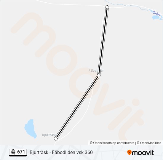 671 cable car Line Map