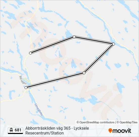 681 Cable Car Line Map