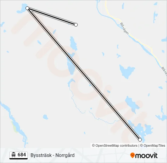 684 Cable Car Line Map