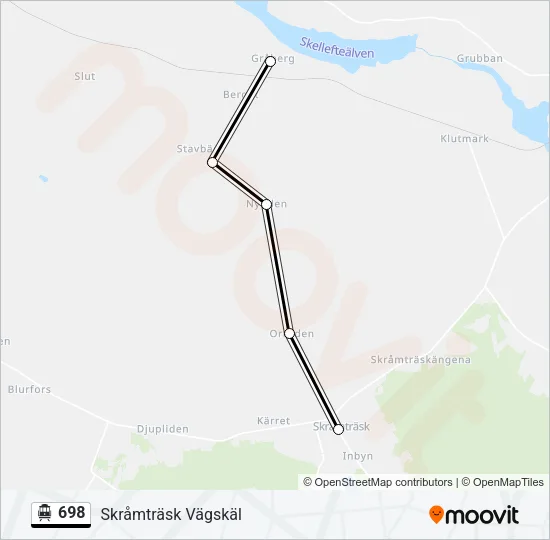 698 Cable Car Line Map