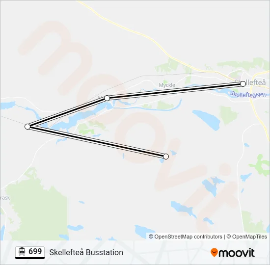 699 Cable Car Line Map