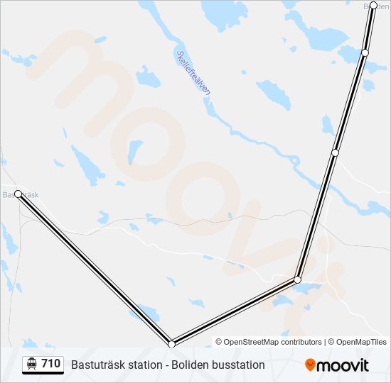 710 cable car Line Map