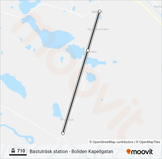 710 Cable Car Line Map