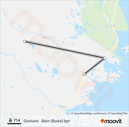 714 Cable Car Line Map