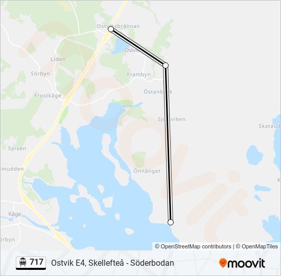 717 cable car Line Map