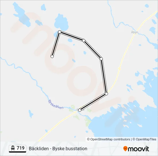 719 Cable Car Line Map