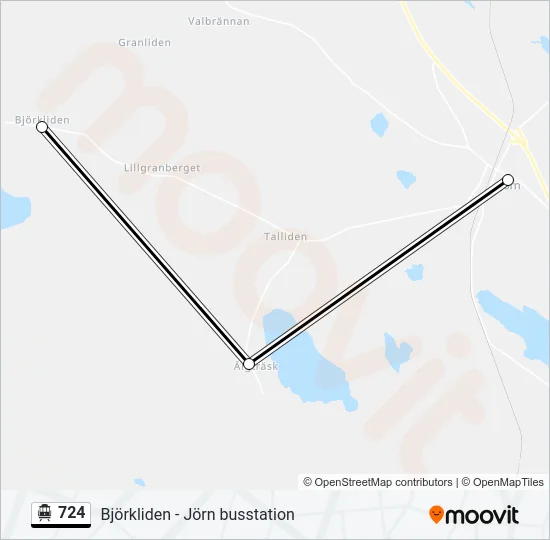 724 Cable Car Line Map