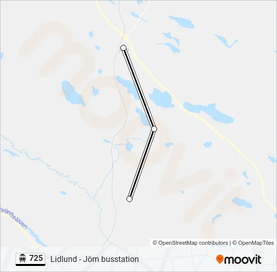 725 Cable Car Line Map
