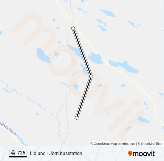 725 cable car Line Map