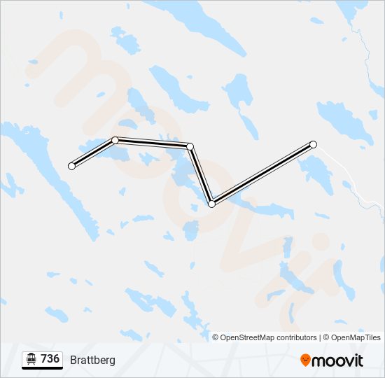 736 cable car Line Map