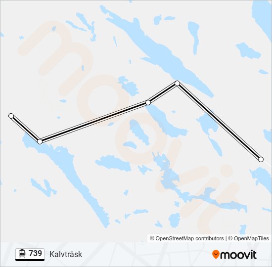 739 spårvagn Linje karta