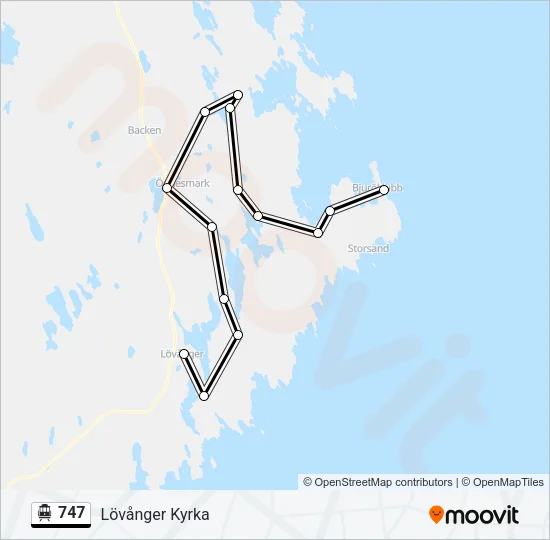 747 Cable Car Line Map