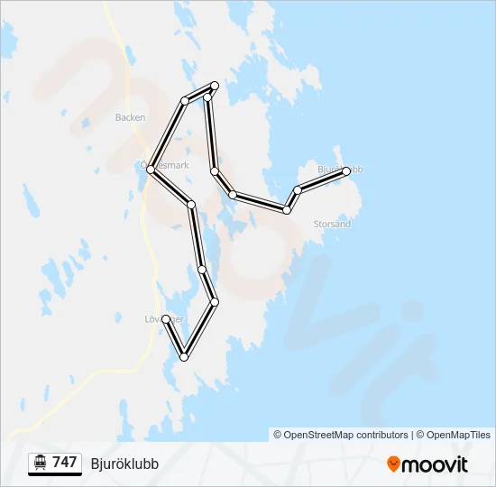 747 Cable Car Line Map