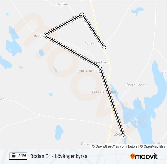 749 cable car Line Map