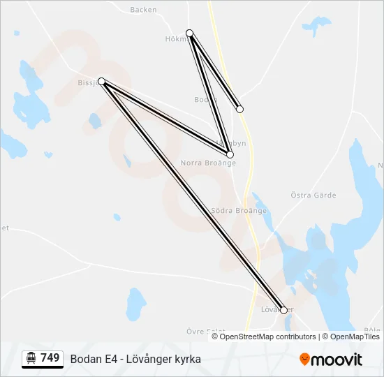 749 Cable Car Line Map