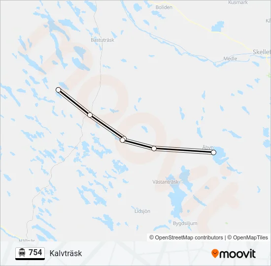 754 Cable Car Line Map