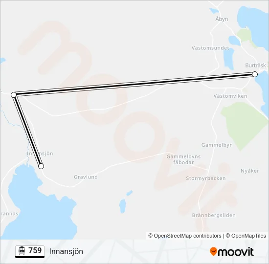 759 Cable Car Line Map