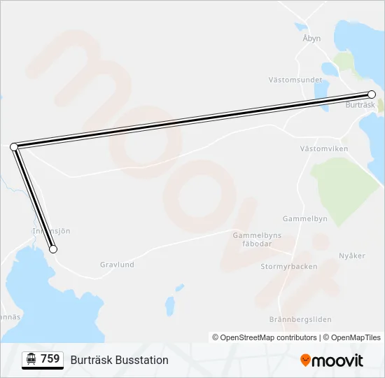 759 Cable Car Line Map
