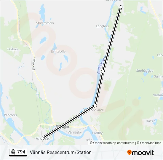 794 Cable Car Line Map