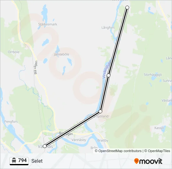 794 Cable Car Line Map