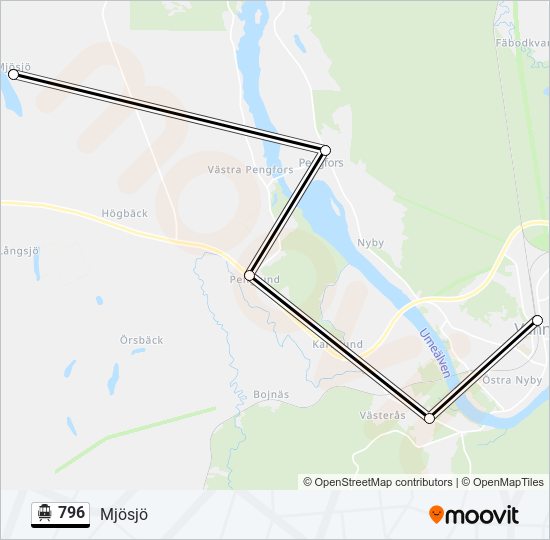 796 cable car Line Map