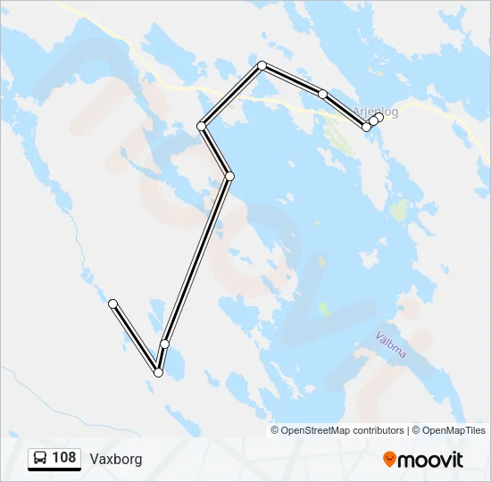 108  Line Map