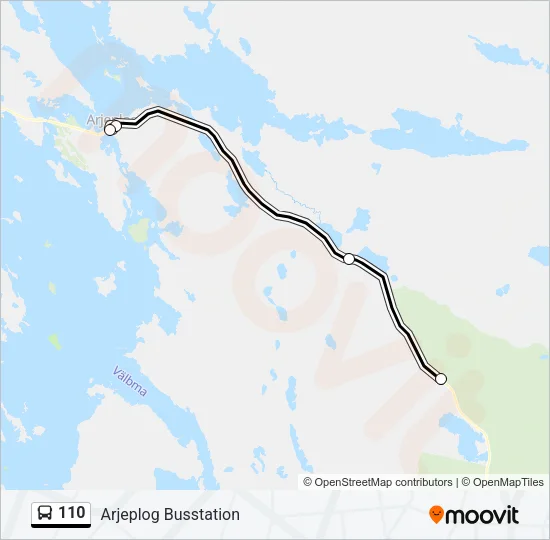 110  Line Map
