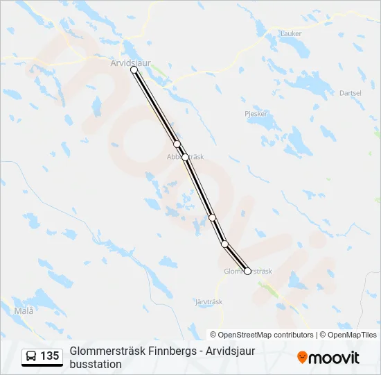 135  Line Map