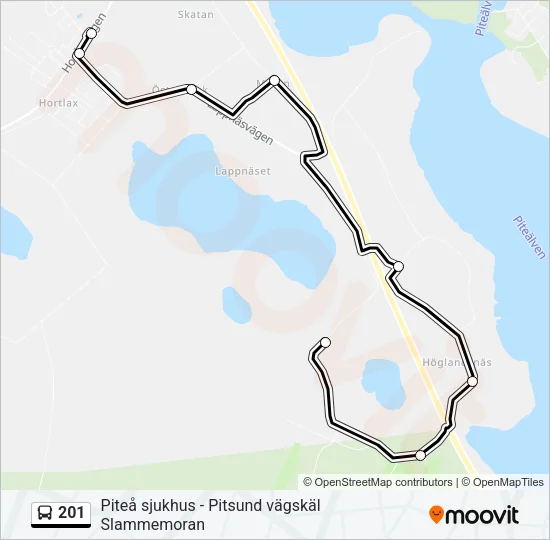 201  Line Map