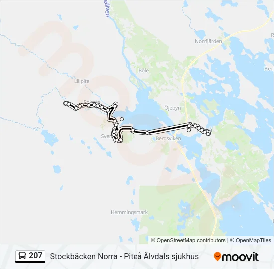 207  Line Map