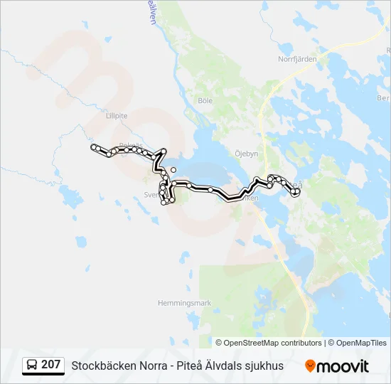 207  Line Map