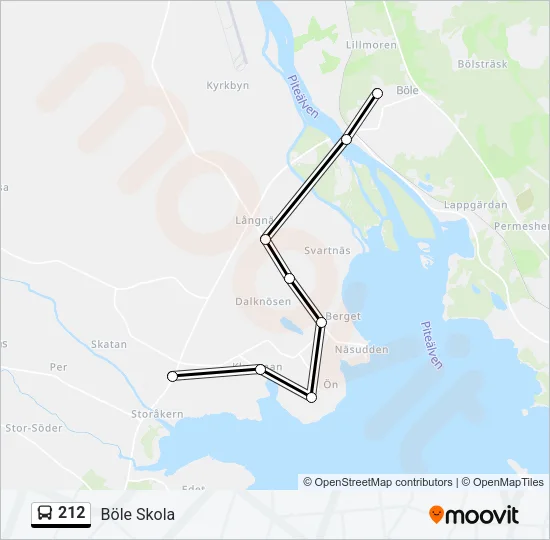 212  Line Map