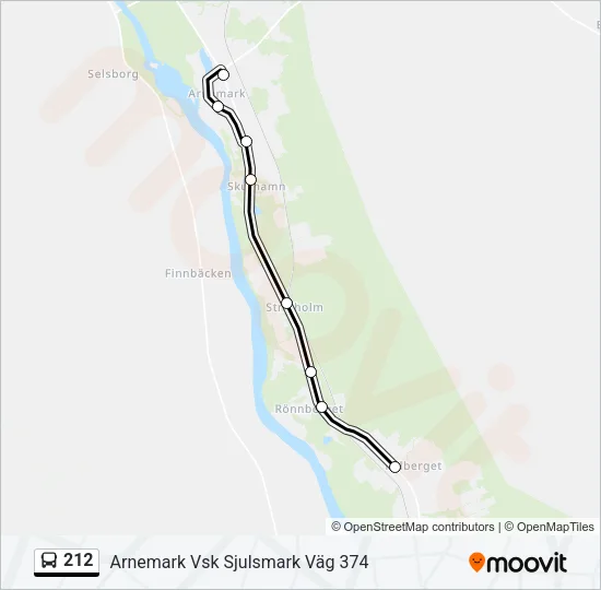 212  Line Map